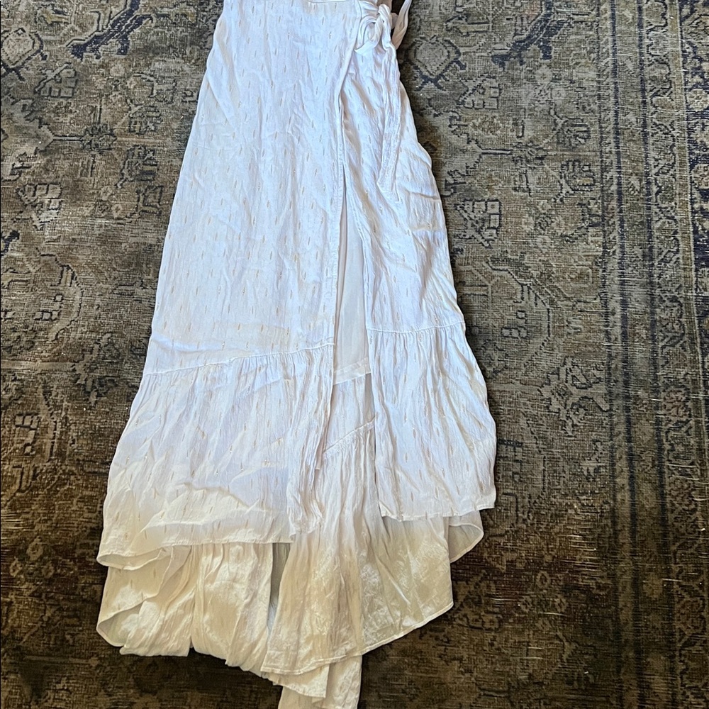 Lafayette 148 New York White High Low Dress - Picture 3 of 8